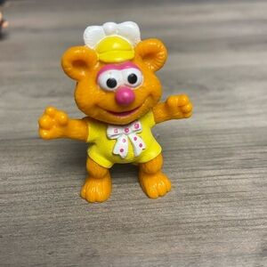 Fozzie Bear Muppet Babies Figure Vintage 1986-87 PVC approximately 1.5”